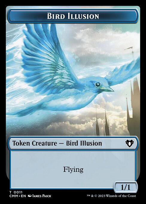 City's Blessing // Bird Illusion Double-Sided Token [Commander Masters Tokens] | Game Grid - Logan