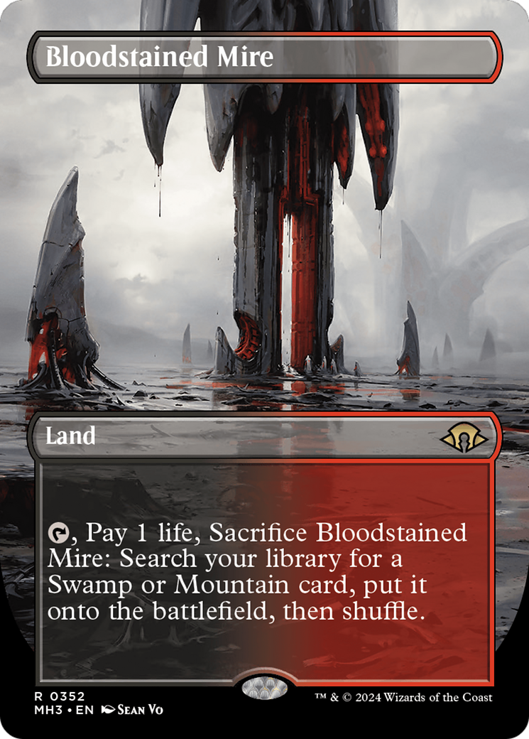 Bloodstained Mire (Borderless) [Modern Horizons 3] | Game Grid - Logan