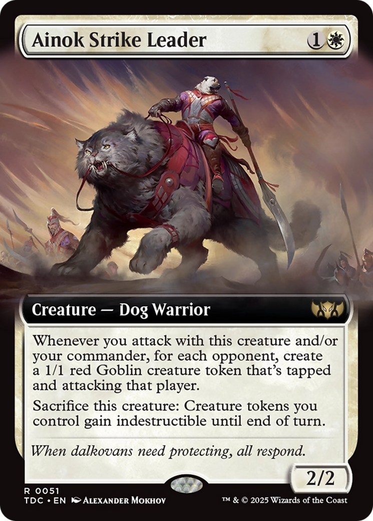 Ainok Strike Leader (Extended Art) [Tarkir: Dragonstorm Commander] | Game Grid - Logan