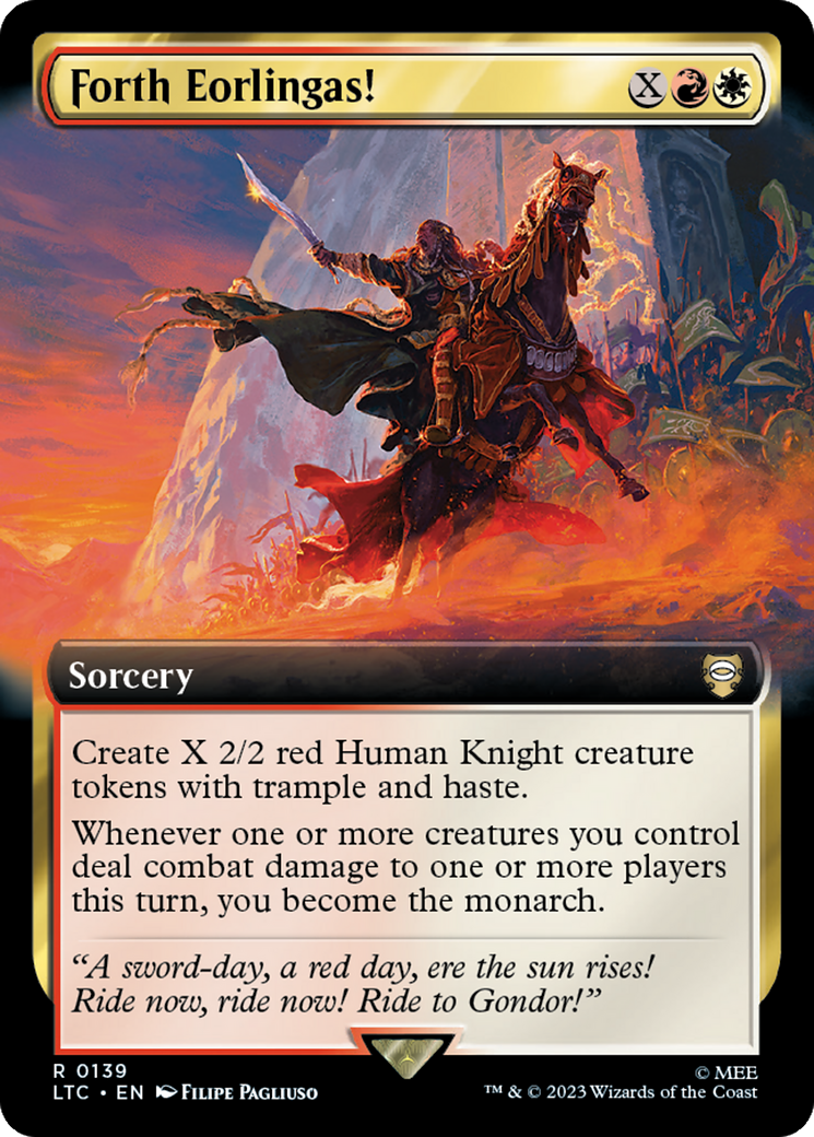 Forth Eorlingas! (Extended Art) [The Lord of the Rings: Tales of Middle-Earth Commander] | Game Grid - Logan
