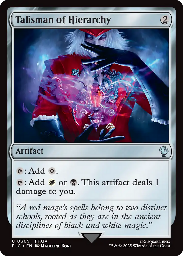 Talisman of Hierarchy [FINAL FANTASY Commander] | Game Grid - Logan