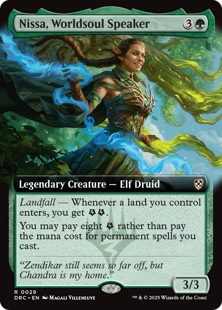 Nissa, Worldsoul Speaker (Extended Art) [Aetherdrift Commander] | Game Grid - Logan