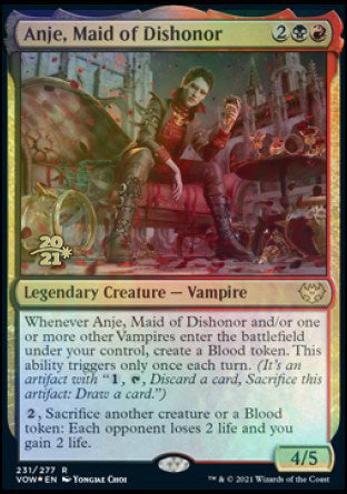 Anje, Maid of Dishonor [Innistrad: Crimson Vow Prerelease Promos] | Game Grid - Logan