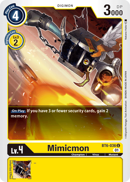 Mimicmon [BT6-036] [Double Diamond] | Game Grid - Logan
