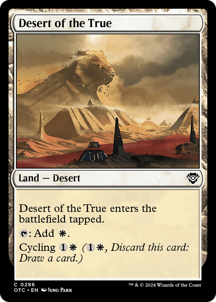 Desert of the True [Outlaws of Thunder Junction Commander] | Game Grid - Logan