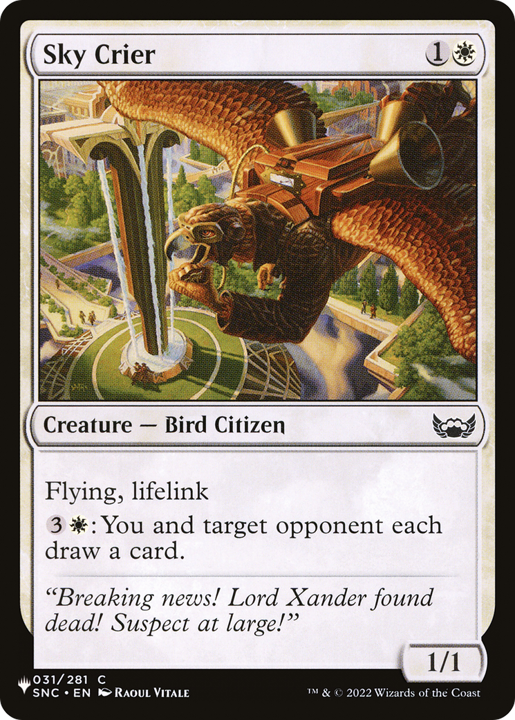 Sky Crier [The List Reprints] | Game Grid - Logan