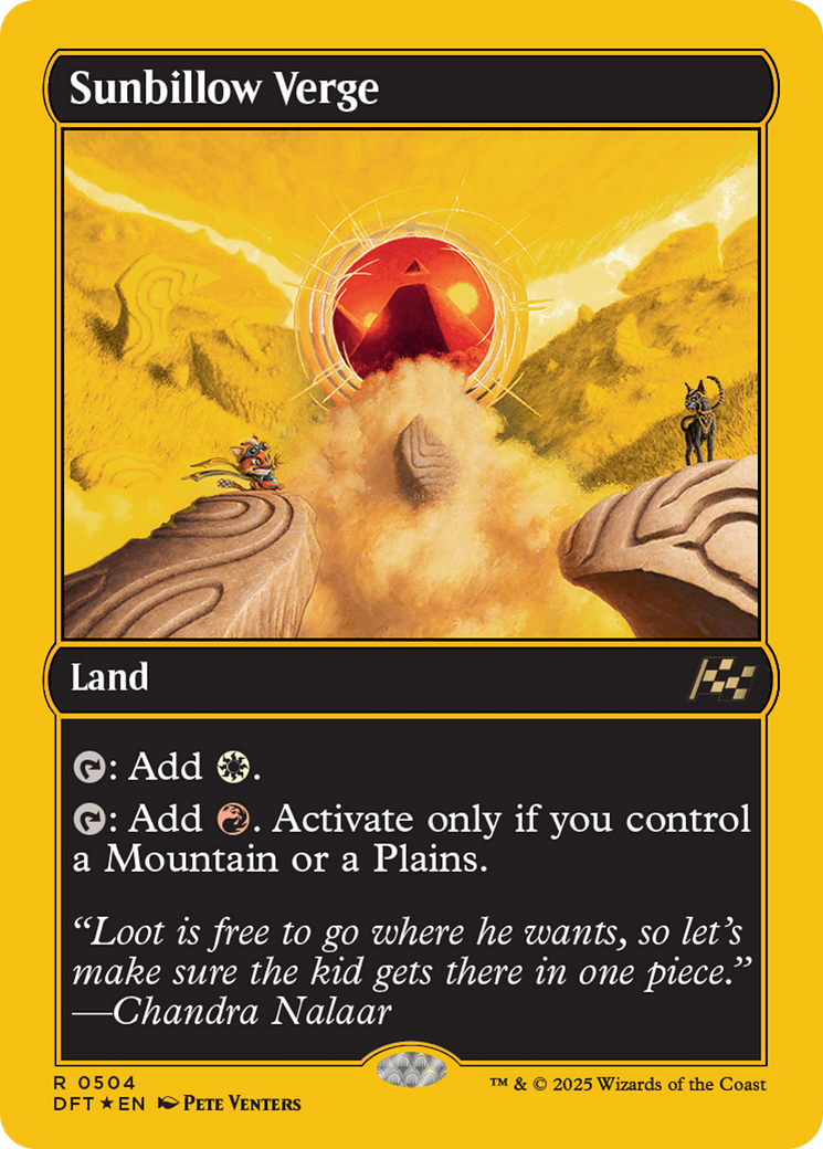 Sunbillow Verge (First-Place Foil) [Aetherdrift] | Game Grid - Logan