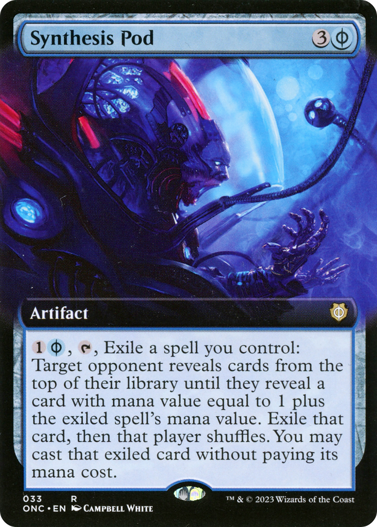 Synthesis Pod (Extended Art) [Phyrexia: All Will Be One Commander] | Game Grid - Logan