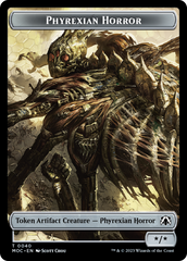 Phyrexian Golem // Phyrexian Horror Double-Sided Token [March of the Machine Commander Tokens] | Game Grid - Logan