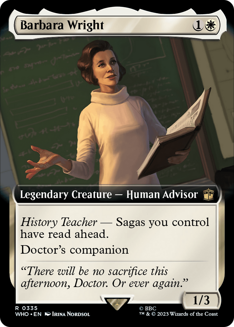 Barbara Wright (Extended Art) [Doctor Who] | Game Grid - Logan