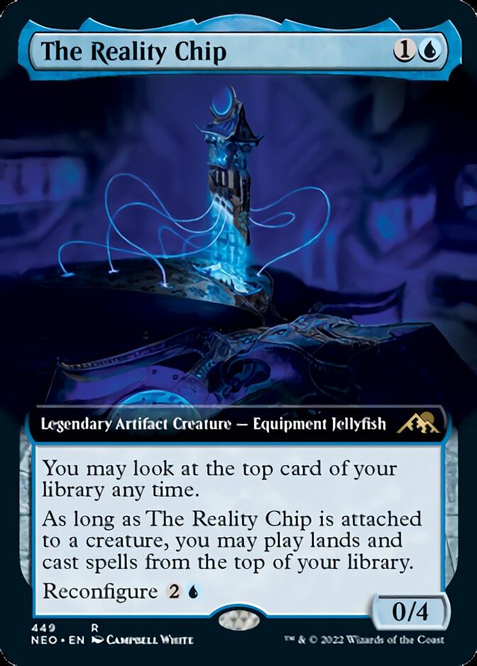 The Reality Chip (Extended Art) [Kamigawa: Neon Dynasty] | Game Grid - Logan