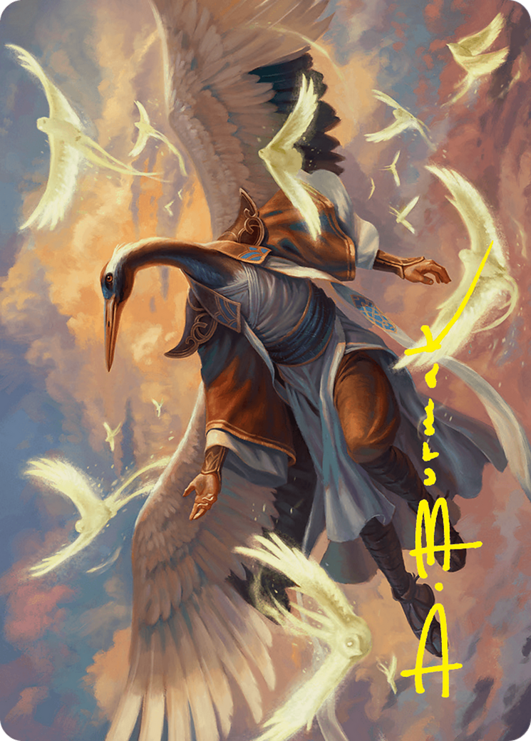 Kykar, Zephyr Awakener Art Card (16/54) (Gold-Stamped Signature) [Foundations Art Series] | Game Grid - Logan