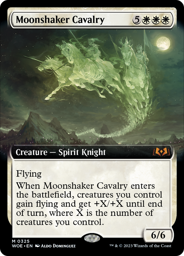 Moonshaker Cavalry (Extended Art) [Wilds of Eldraine] | Game Grid - Logan