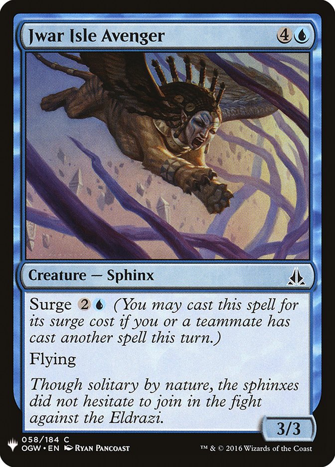 Jwar Isle Avenger [Mystery Booster] | Game Grid - Logan