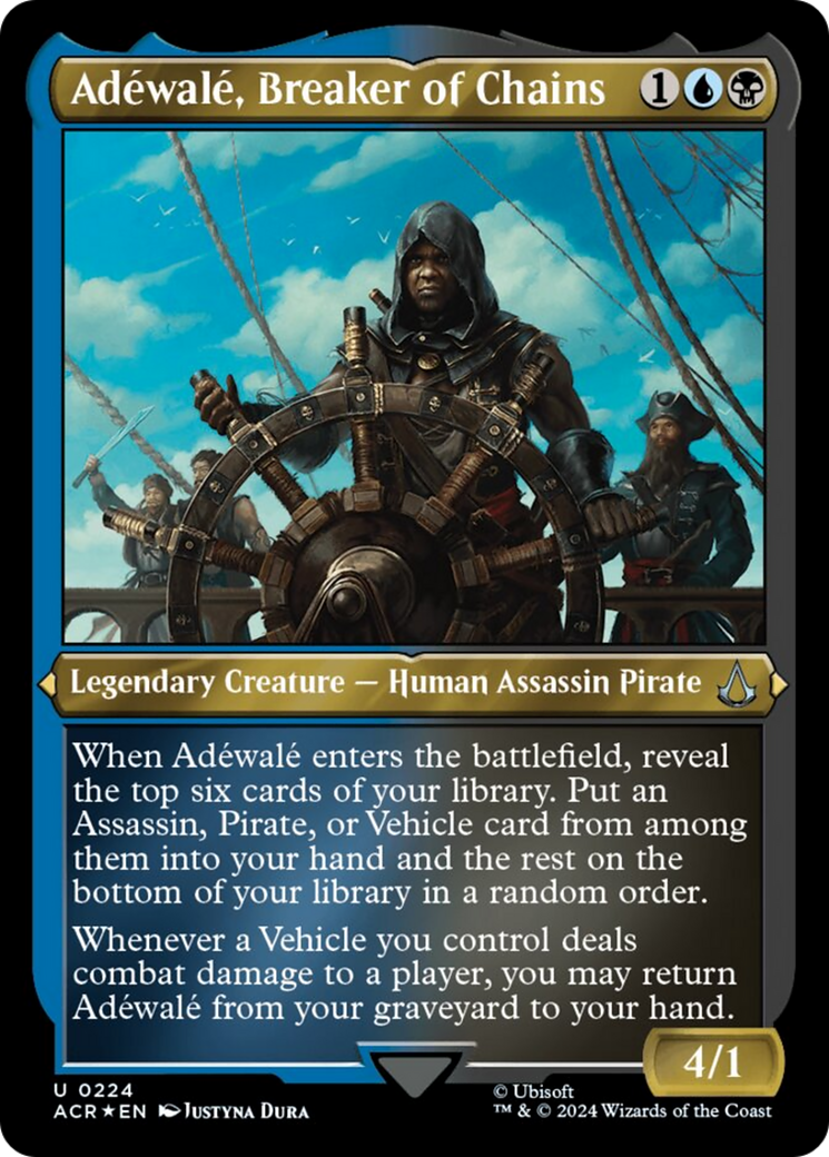 Adewale, Breaker of Chains (Foil Etched) [Assassin's Creed] | Game Grid - Logan