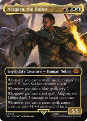 Aragorn, the Uniter (Borderless Alternate Art) [The Lord of the Rings: Tales of Middle-Earth] | Game Grid - Logan