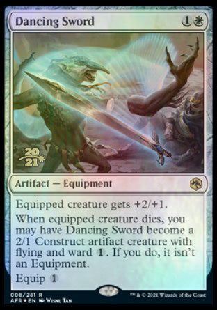 Dancing Sword [Dungeons & Dragons: Adventures in the Forgotten Realms Prerelease Promos] | Game Grid - Logan