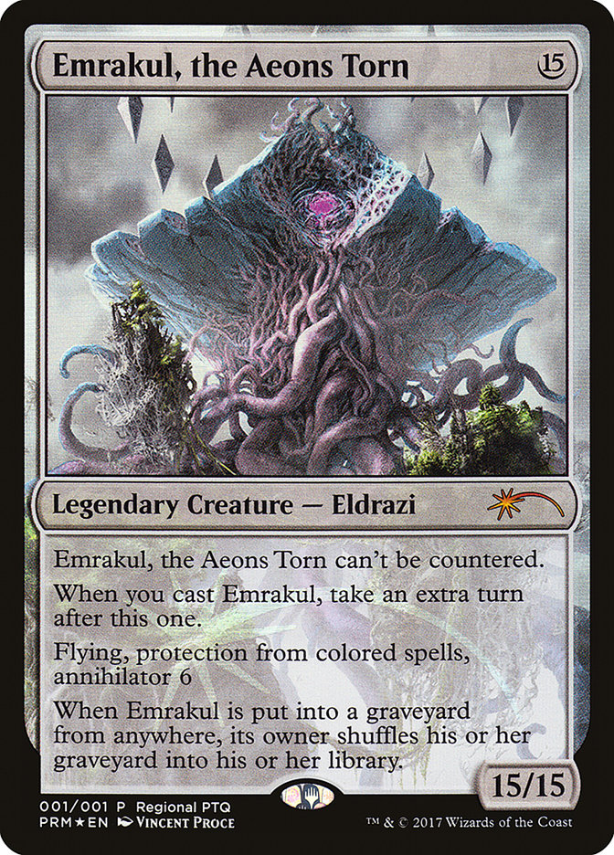 Emrakul, the Aeons Torn (Regional PTQ) [Pro Tour Promos] | Game Grid - Logan