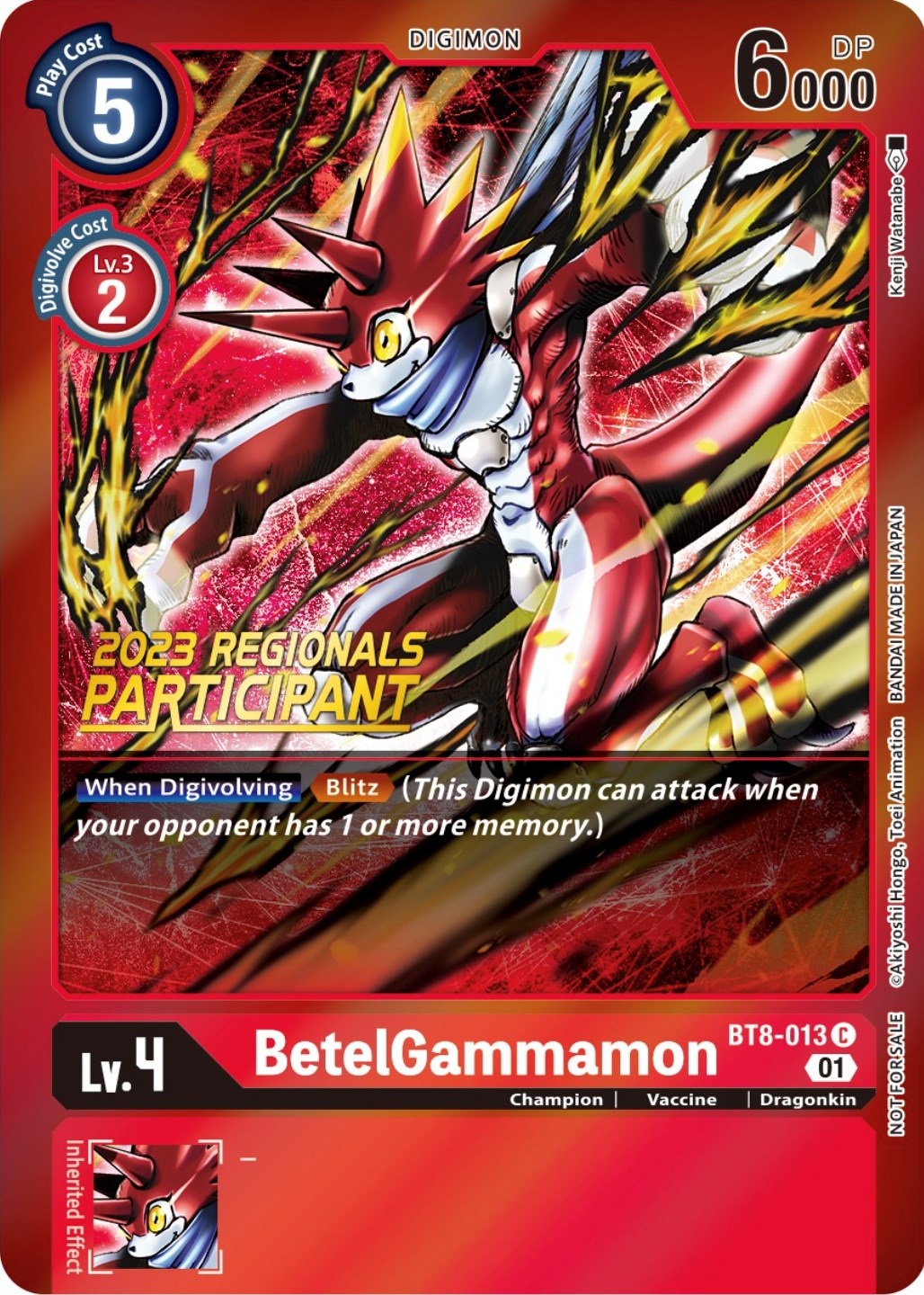 BetelGammamon [BT8-013] (2023 Regionals Participant) [New Awakening Promos] | Game Grid - Logan