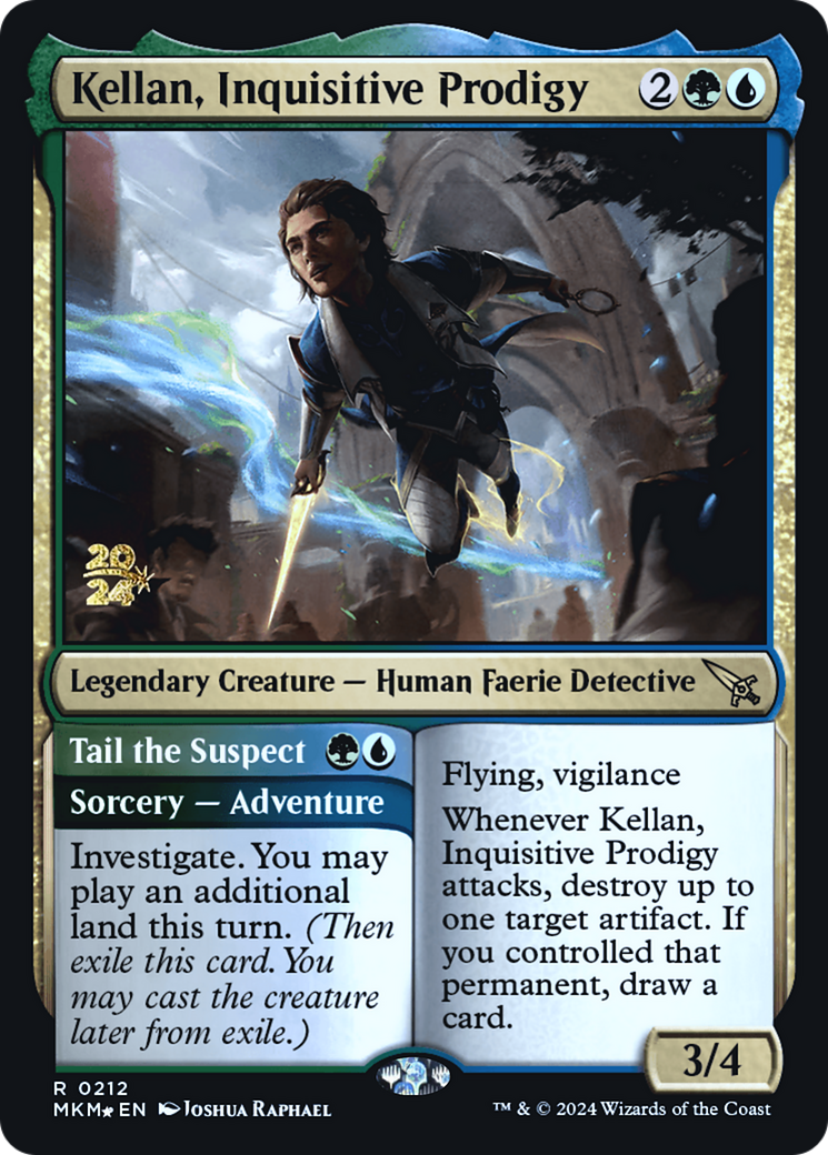 Kellan, Inquisitive Prodigy [Murders at Karlov Manor Prerelease Promos] | Game Grid - Logan