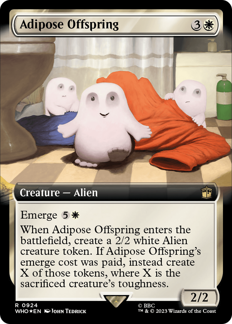 Adipose Offspring (Extended Art) (Surge Foil) [Doctor Who] | Game Grid - Logan