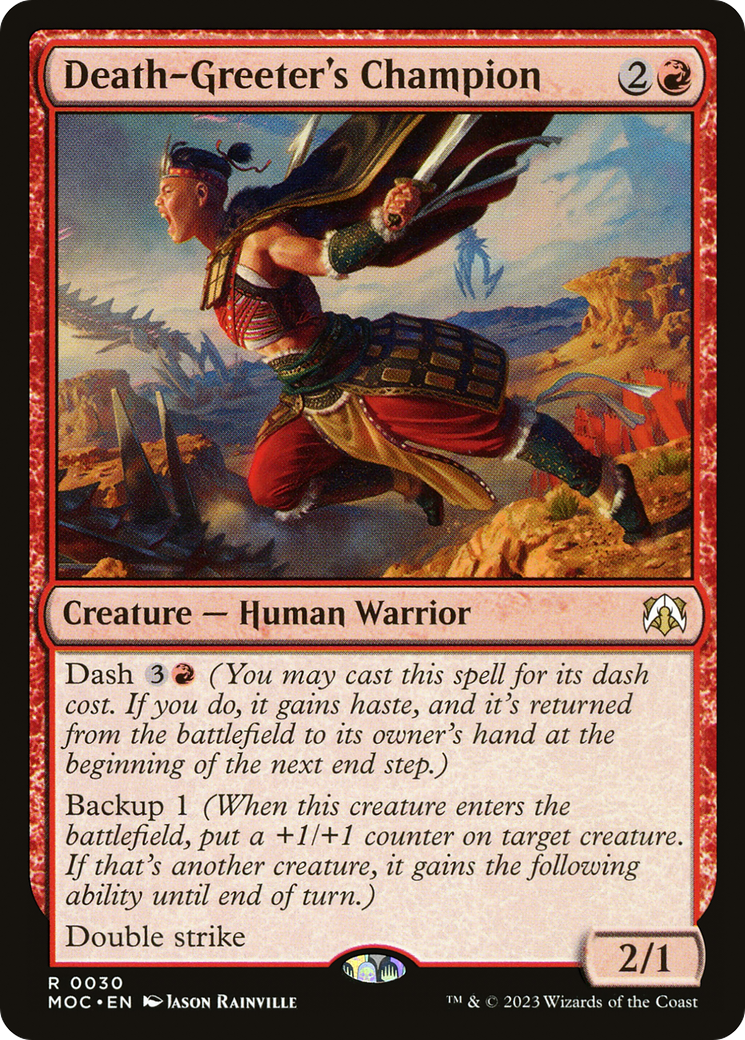 Death-Greeter's Champion [March of the Machine Commander] | Game Grid - Logan