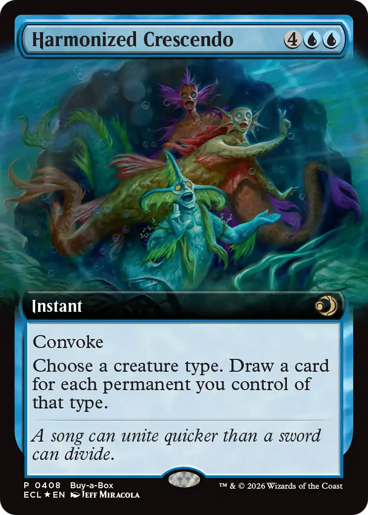 Harmonized Crescendo (Extended Art) (Buy-A-Box) [Lorwyn Eclipsed] | Game Grid - Logan
