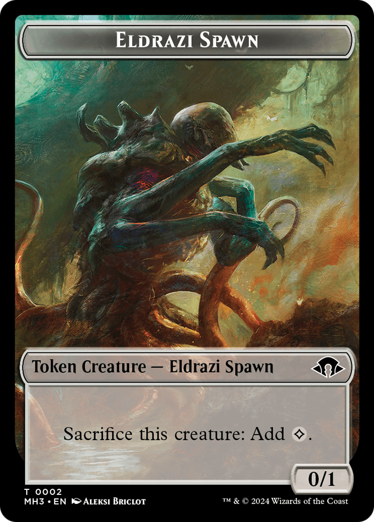 Eldrazi Spawn // Moonfolk Double-Sided Token [Modern Horizons 3 Tokens] | Game Grid - Logan