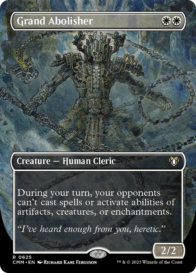 Grand Abolisher (Borderless Alternate Art) [Commander Masters] | Game Grid - Logan