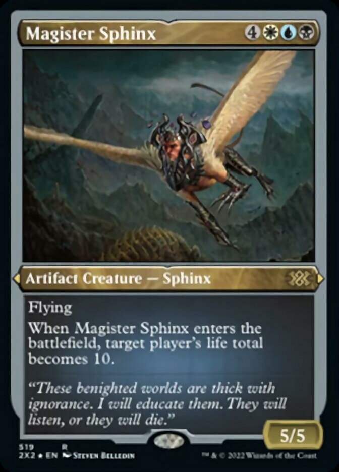 Magister Sphinx (Foil Etched) [Double Masters 2022] | Game Grid - Logan