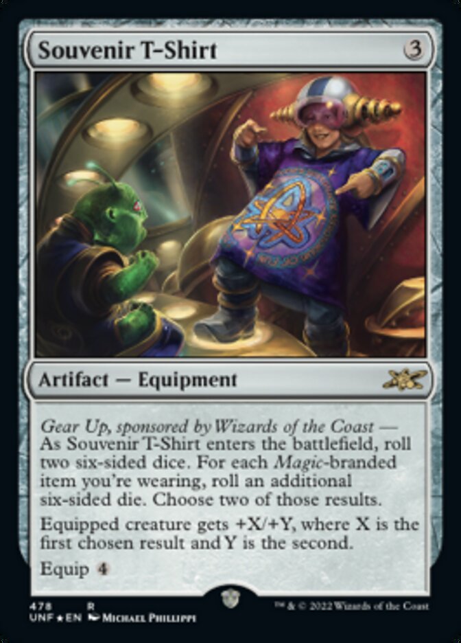 Souvenir T-Shirt (Galaxy Foil) [Unfinity] | Game Grid - Logan