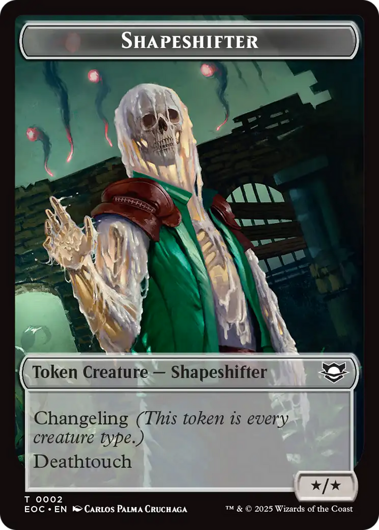 Shapeshifter // Golem (0013) Double-Sided Token [Edge of Eternities Commander Tokens] | Game Grid - Logan