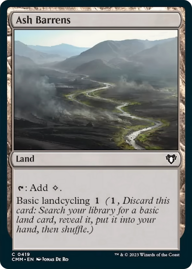 Ash Barrens [Commander Masters] | Game Grid - Logan