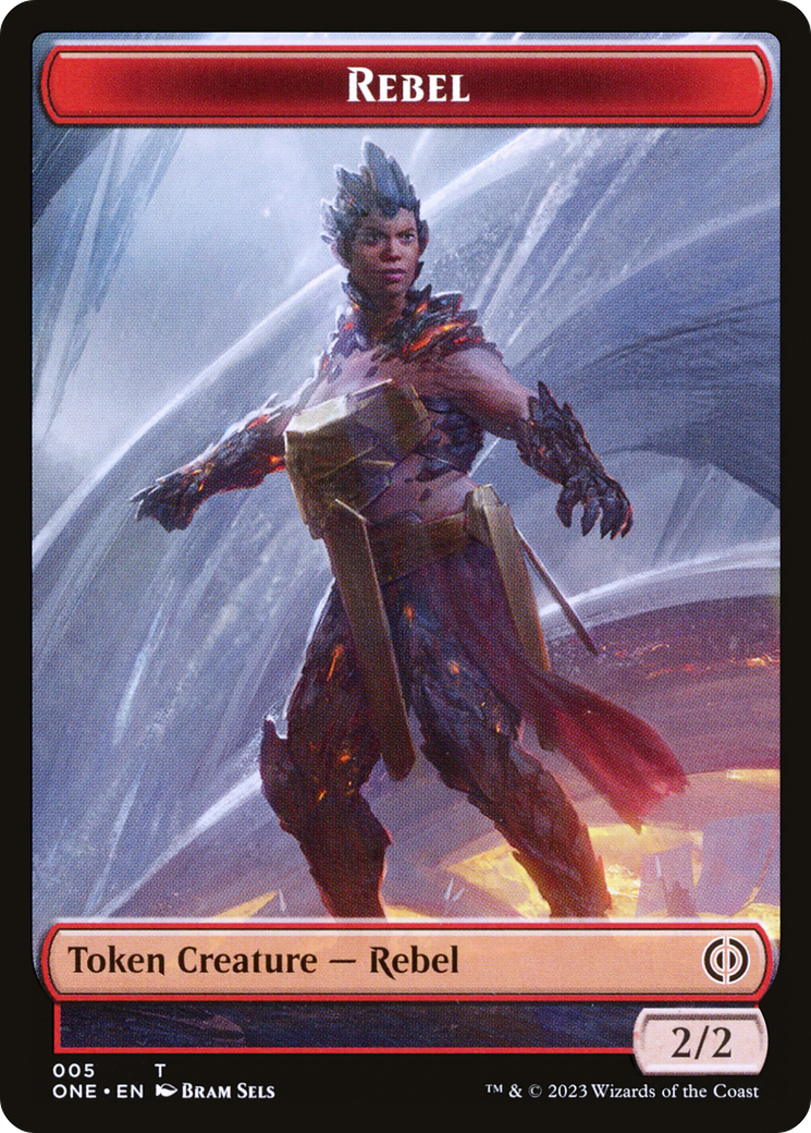 Rebel Token [Phyrexia: All Will Be One Tokens] | Game Grid - Logan