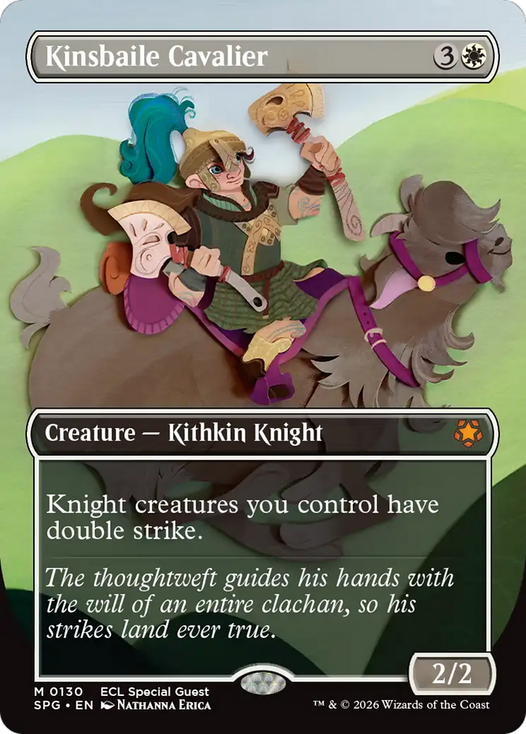 Kinsbaile Cavalier (Borderless) [Lorwyn Eclipsed Special Guests] | Game Grid - Logan