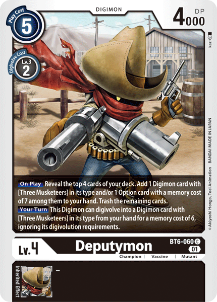 Deputymon [BT6-060] [Double Diamond] | Game Grid - Logan