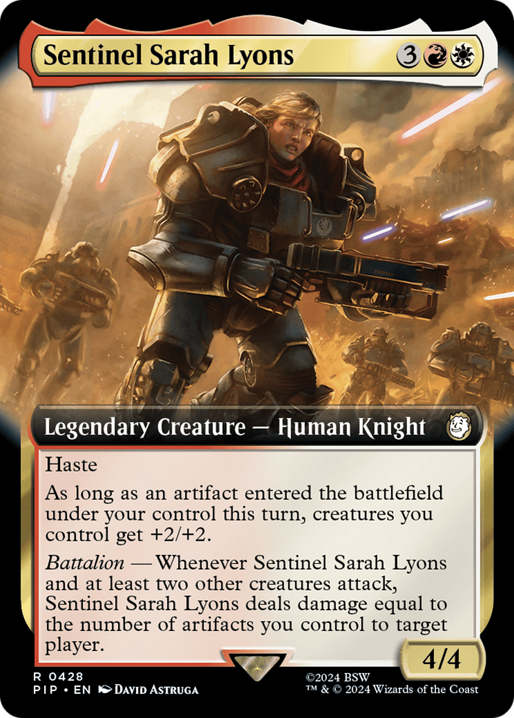 Sentinel Sarah Lyons (Extended Art) [Fallout] | Game Grid - Logan