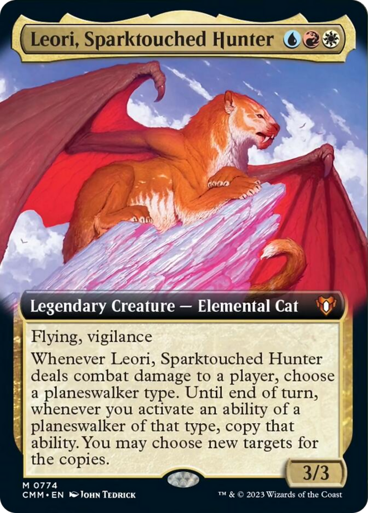 Leori, Sparktouched Hunter (Extended Art) [Commander Masters] | Game Grid - Logan