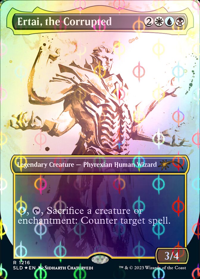 Ertai, the Corrupted (Borderless Ichor Step-and-Compleat Foil) [Secret Lair Drop Series] | Game Grid - Logan