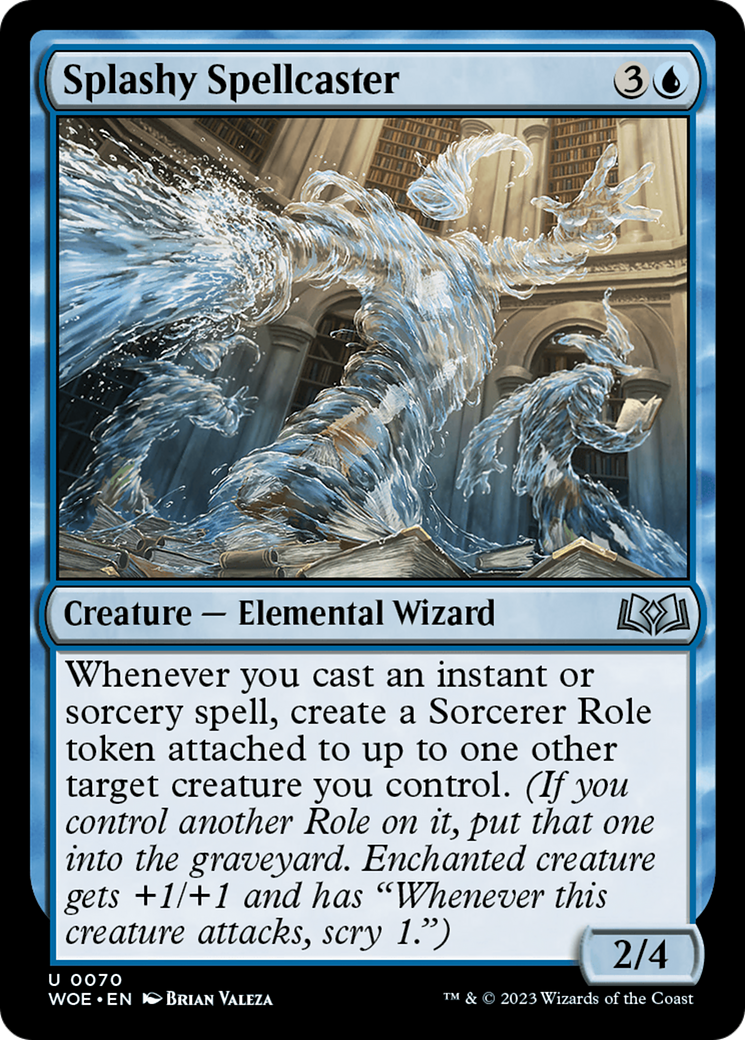 Splashy Spellcaster [Wilds of Eldraine] | Game Grid - Logan