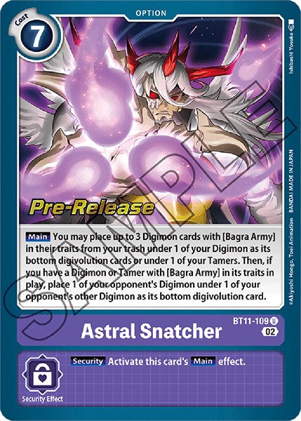 Astral Snatcher [BT11-109] [Dimensional Phase Pre-Release Promos] | Game Grid - Logan