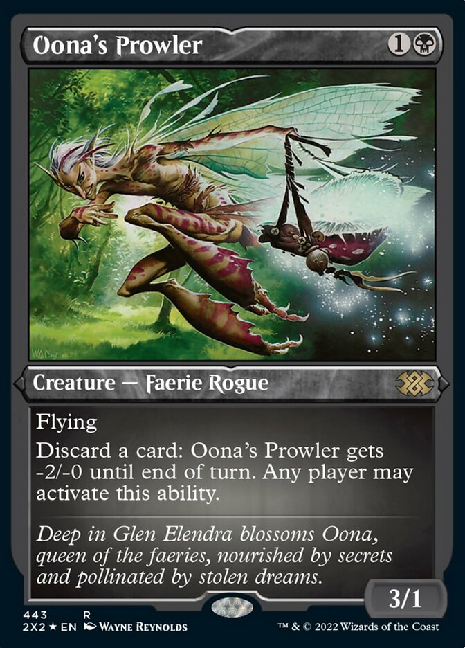 Oona's Prowler (Foil Etched) [Double Masters 2022] | Game Grid - Logan