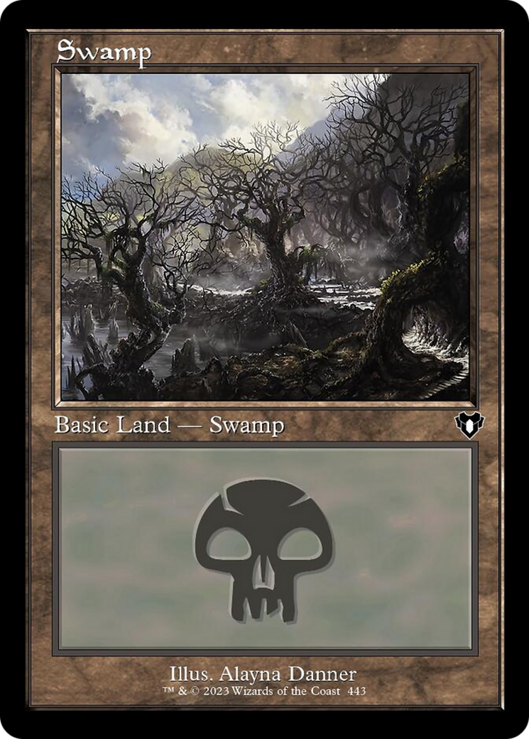 Swamp (443) (Retro) [Commander Masters] | Game Grid - Logan