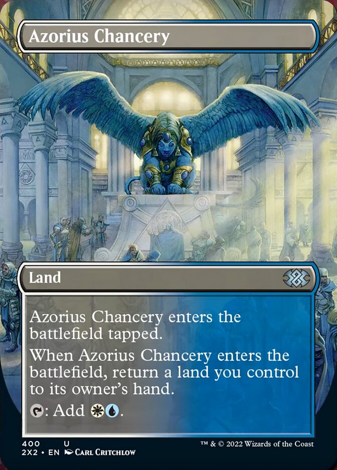 Azorius Chancery (Borderless Alternate Art) [Double Masters 2022] | Game Grid - Logan