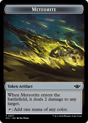 Meteorite // Plot Double-Sided Token [Outlaws of Thunder Junction Tokens] | Game Grid - Logan