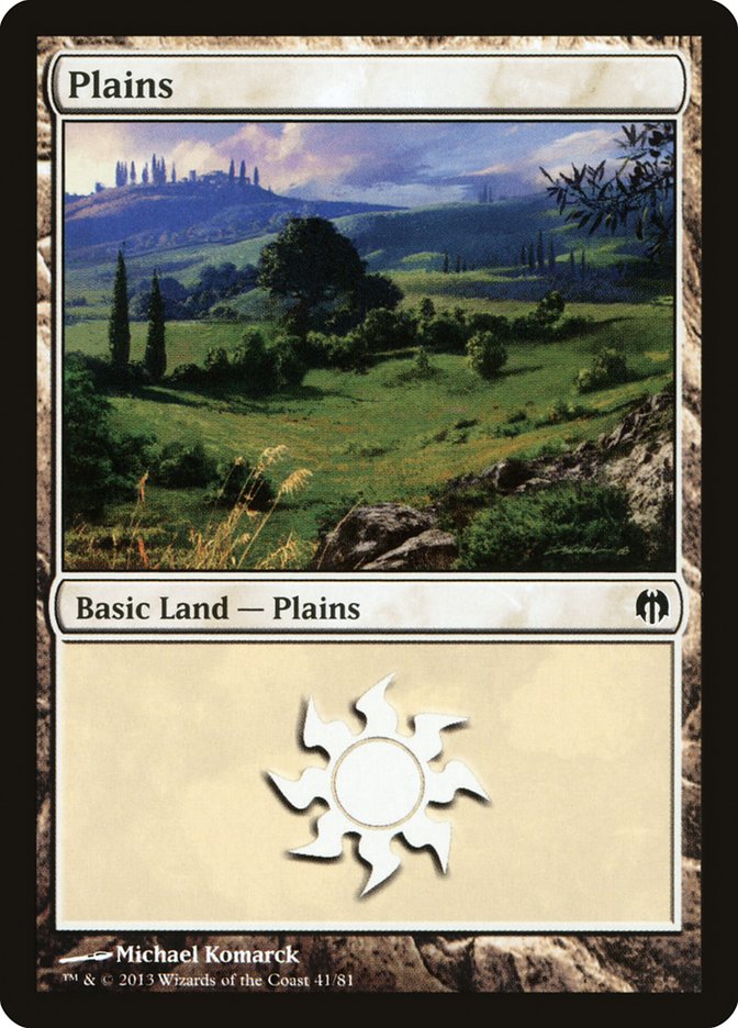Plains (41) [Duel Decks: Heroes vs. Monsters] | Game Grid - Logan