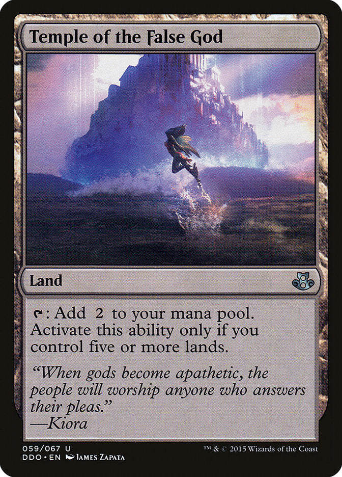 Temple of the False God [Duel Decks: Elspeth vs. Kiora] | Game Grid - Logan