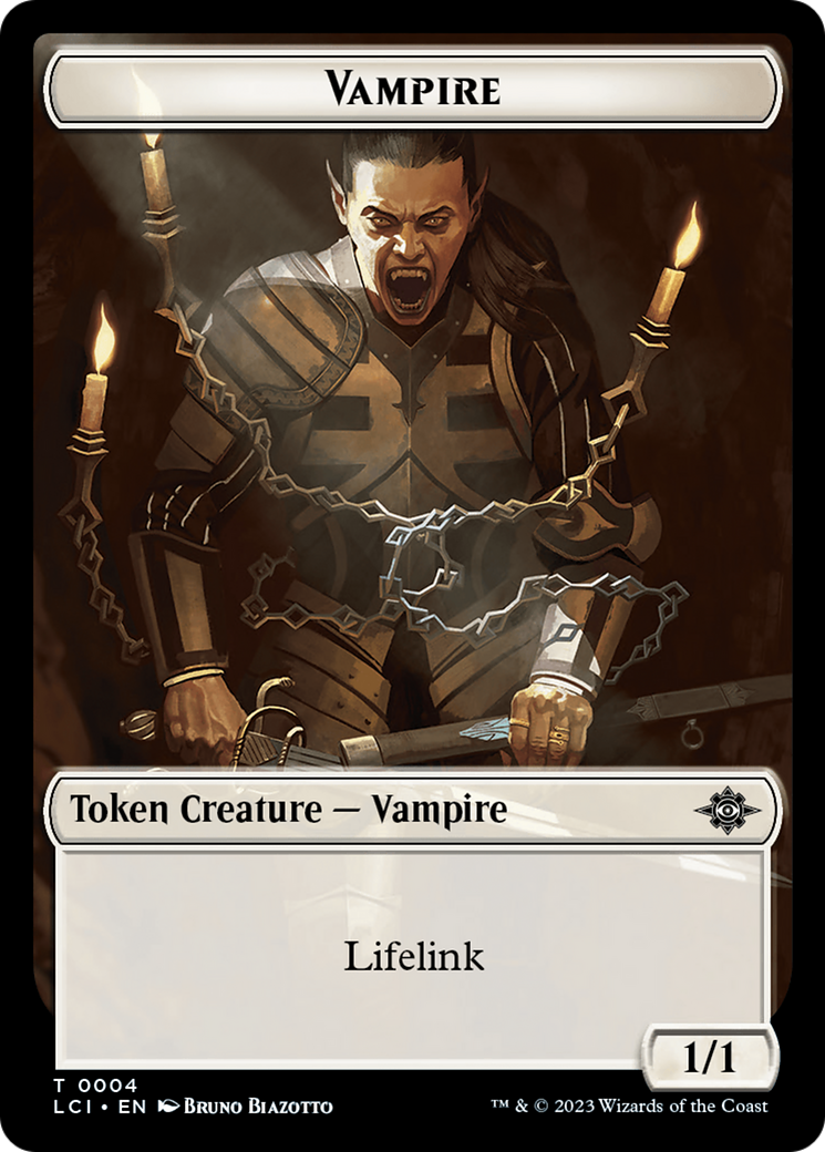 Emblem - Sorin, Lord of Innistrad // Vampire (0004) Double-Sided Token [The Lost Caverns of Ixalan Commander Tokens] | Game Grid - Logan