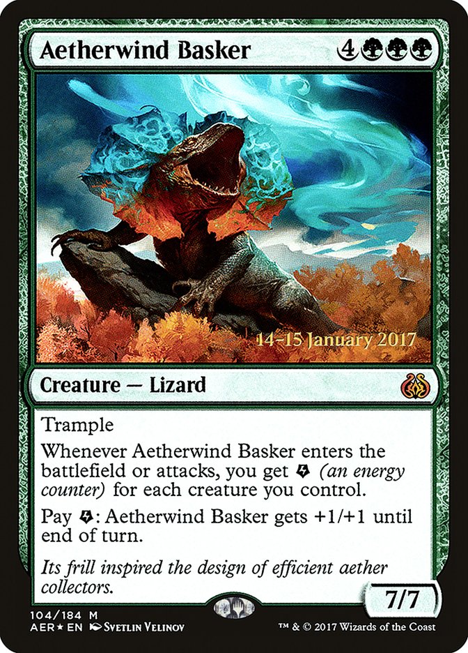 Aetherwind Basker [Aether Revolt Prerelease Promos] | Game Grid - Logan