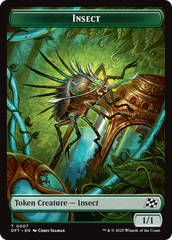 Insect // Elephant Double-Sided Token [Aetherdrift Tokens] | Game Grid - Logan